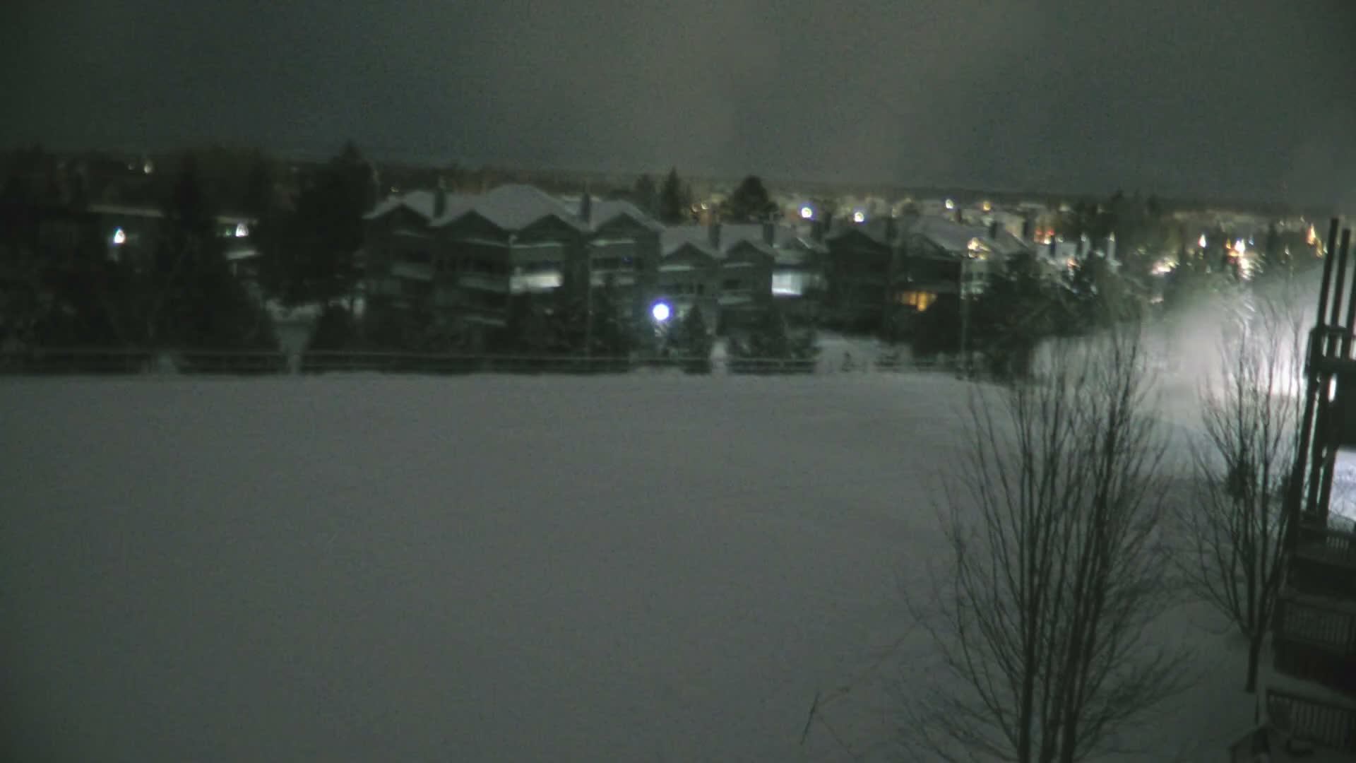 Blue Mountain Village Hotel Area & Collingwood City Skyline Live Cam - Collingwood, Blue Mountains, Simcoe, Ontario, Canada