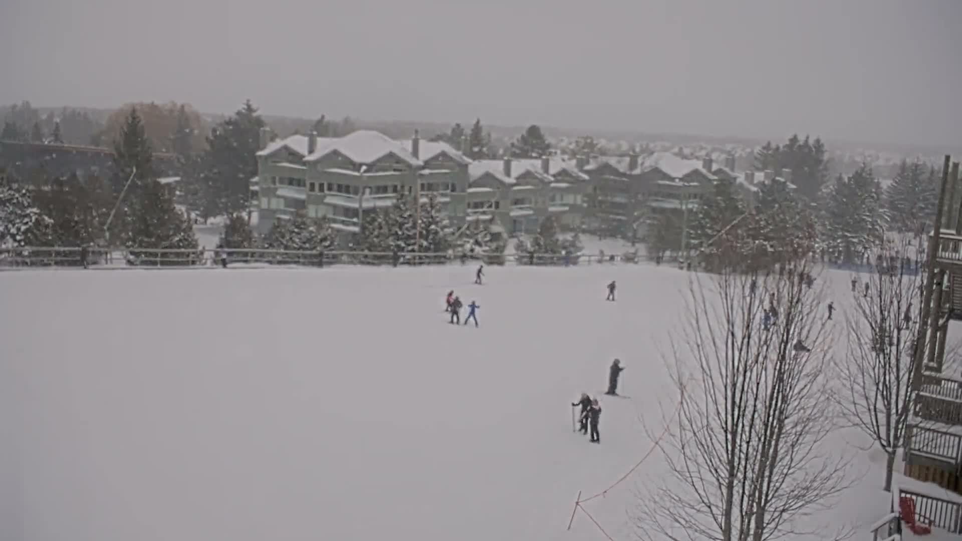 Blue Mountain Village Hotel Area & Collingwood City Skyline Live Cam - Collingwood, Blue Mountains, Simcoe, Ontario, Canada