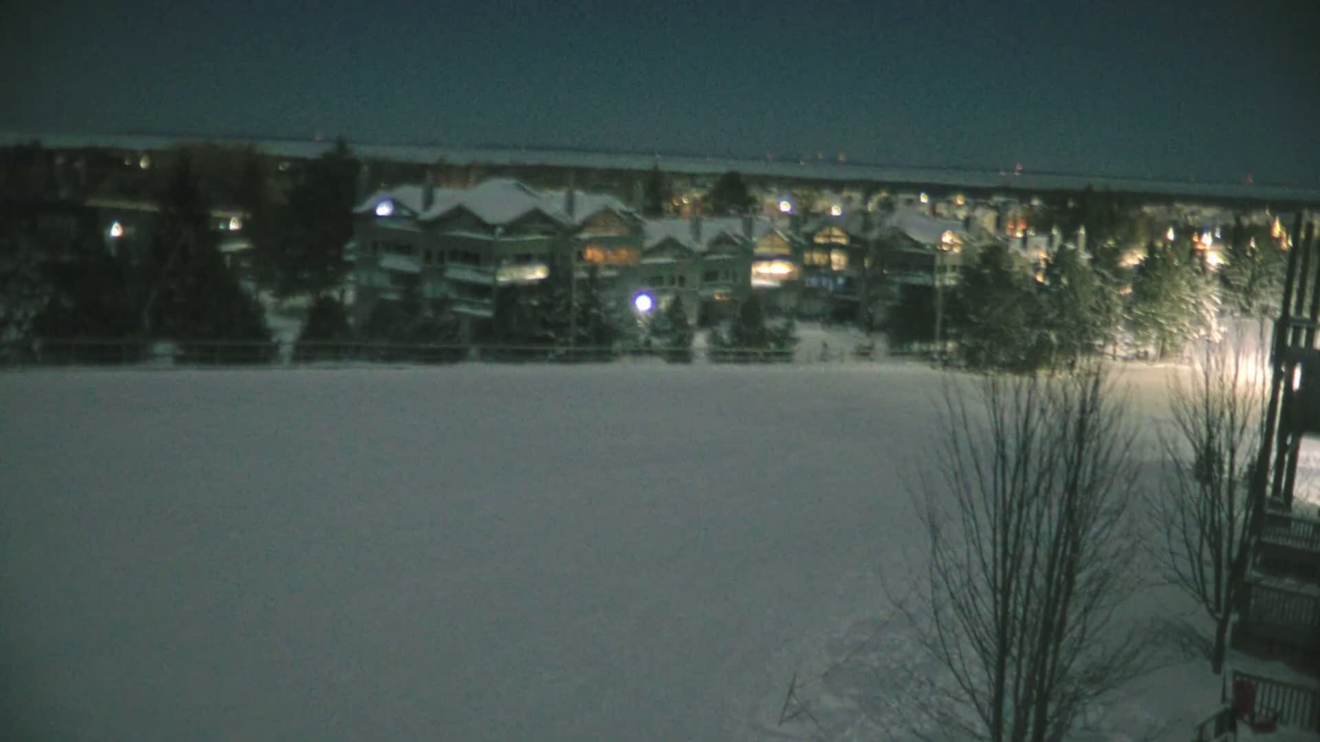 Blue Mountain Village Hotel Area & Collingwood City Skyline Live Cam - Collingwood, Blue Mountains, Simcoe, Ontario, Canada