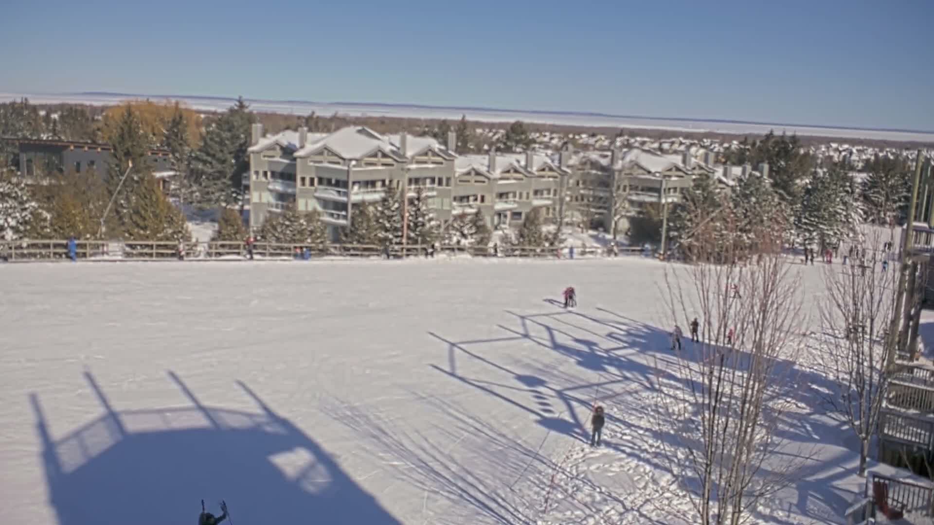 Blue Mountain Village Hotel Area & Collingwood City Skyline Live Cam - Collingwood, Blue Mountains, Simcoe, Ontario, Canada
