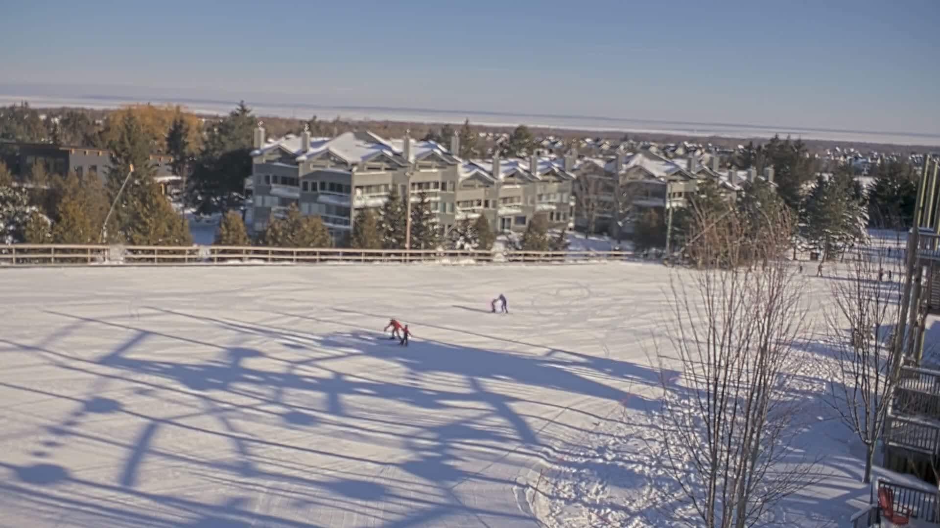Blue Mountain Village Hotel Area & Collingwood City Skyline Live Cam - Collingwood, Blue Mountains, Simcoe, Ontario, Canada
