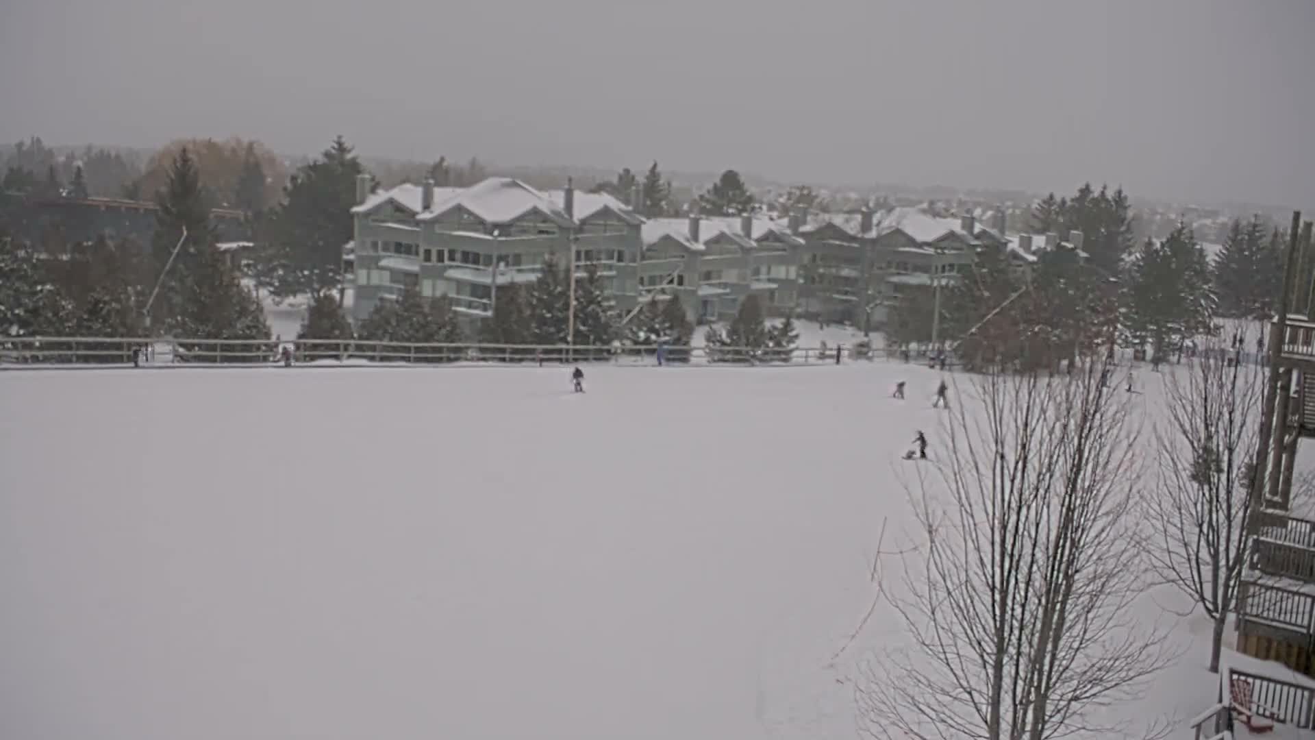Blue Mountain Village Hotel Area & Collingwood City Skyline Live Cam - Collingwood, Blue Mountains, Simcoe, Ontario, Canada