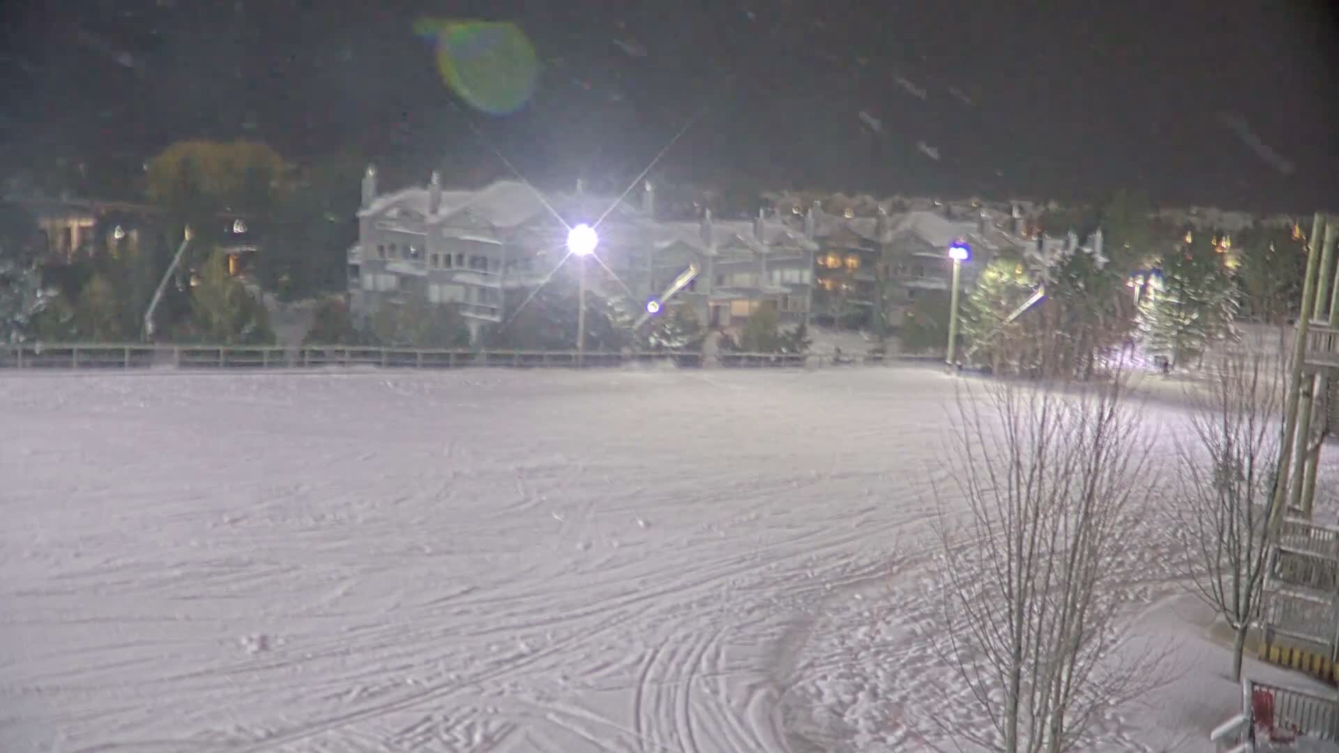 Blue Mountain Village Hotel Area & Collingwood City Skyline Live Cam - Collingwood, Blue Mountains, Simcoe, Ontario, Canada