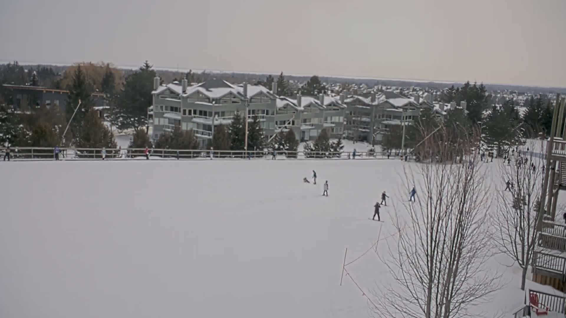 Blue Mountain Village Hotel Area & Collingwood City Skyline Live Cam - Collingwood, Blue Mountains, Simcoe, Ontario, Canada