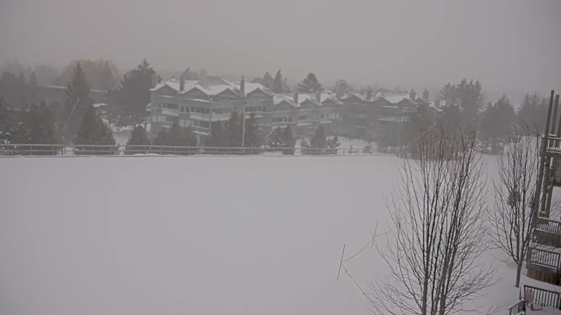 Blue Mountain Village Hotel Area & Collingwood City Skyline Live Cam - Collingwood, Blue Mountains, Simcoe, Ontario, Canada