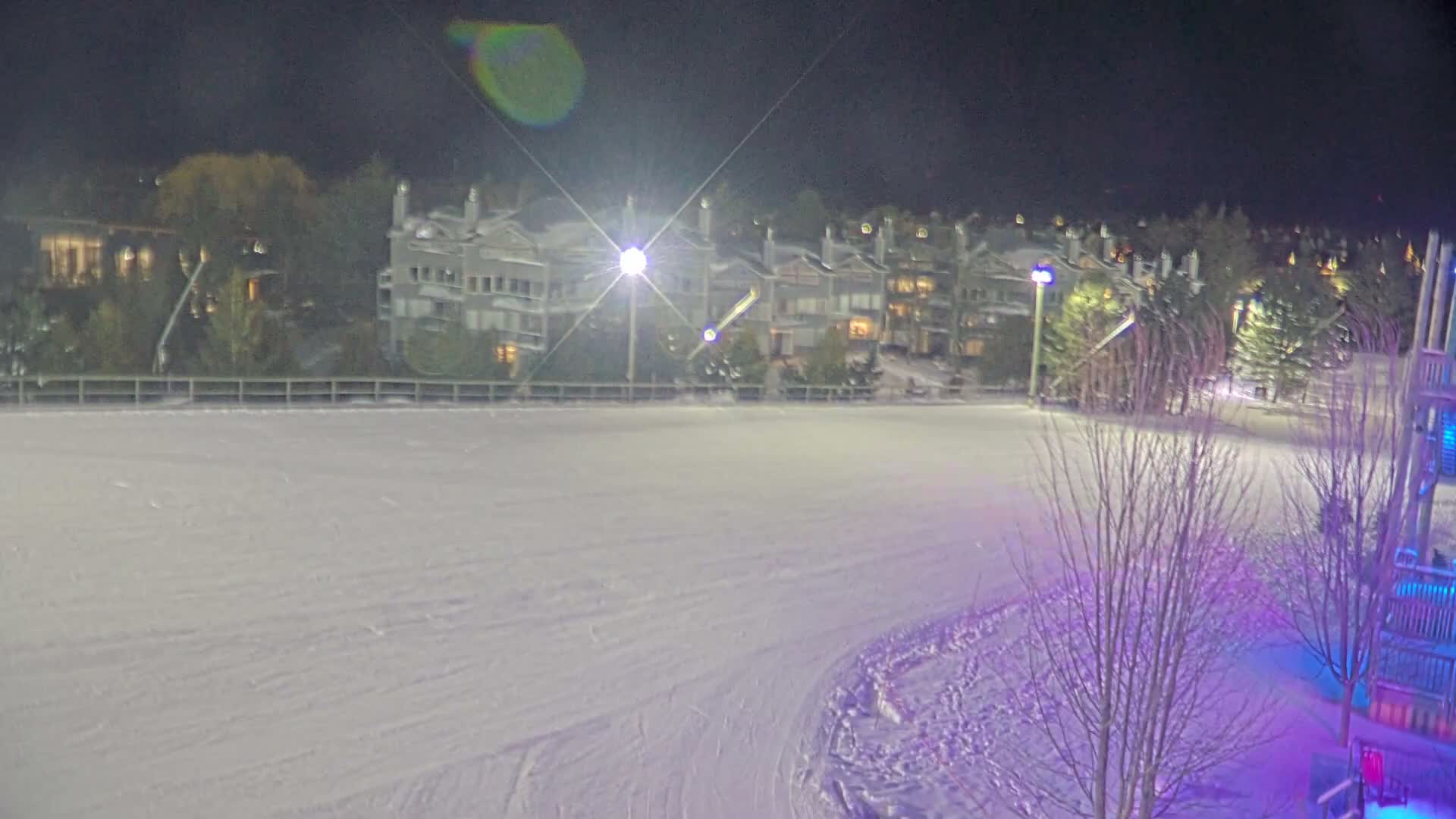 Blue Mountain Village Hotel Area & Collingwood City Skyline Live Cam - Collingwood, Blue Mountains, Simcoe, Ontario, Canada