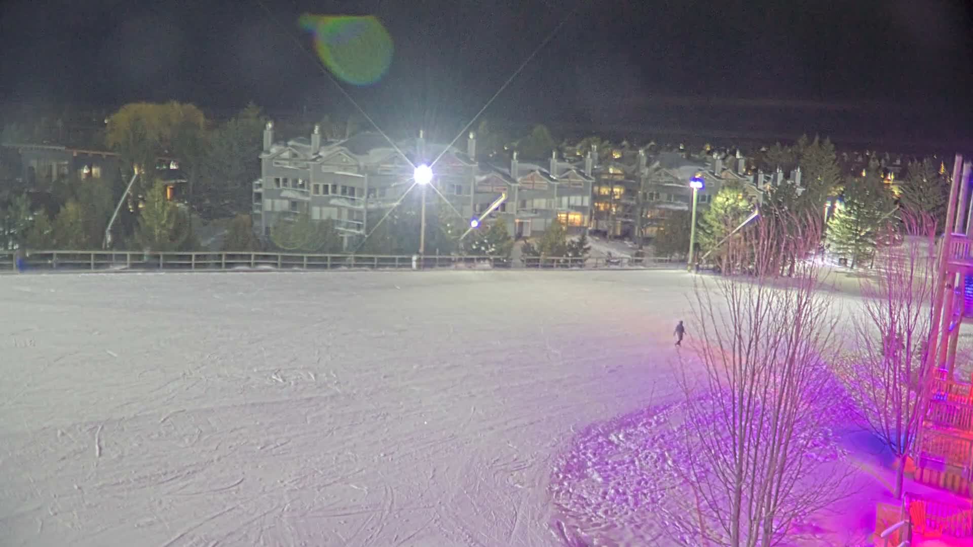 Blue Mountain Village Hotel Area & Collingwood City Skyline Live Cam - Collingwood, Blue Mountains, Simcoe, Ontario, Canada