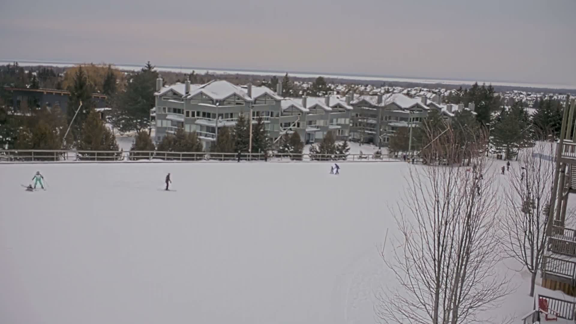 Blue Mountain Village Hotel Area & Collingwood City Skyline Live Cam - Collingwood, Blue Mountains, Simcoe, Ontario, Canada