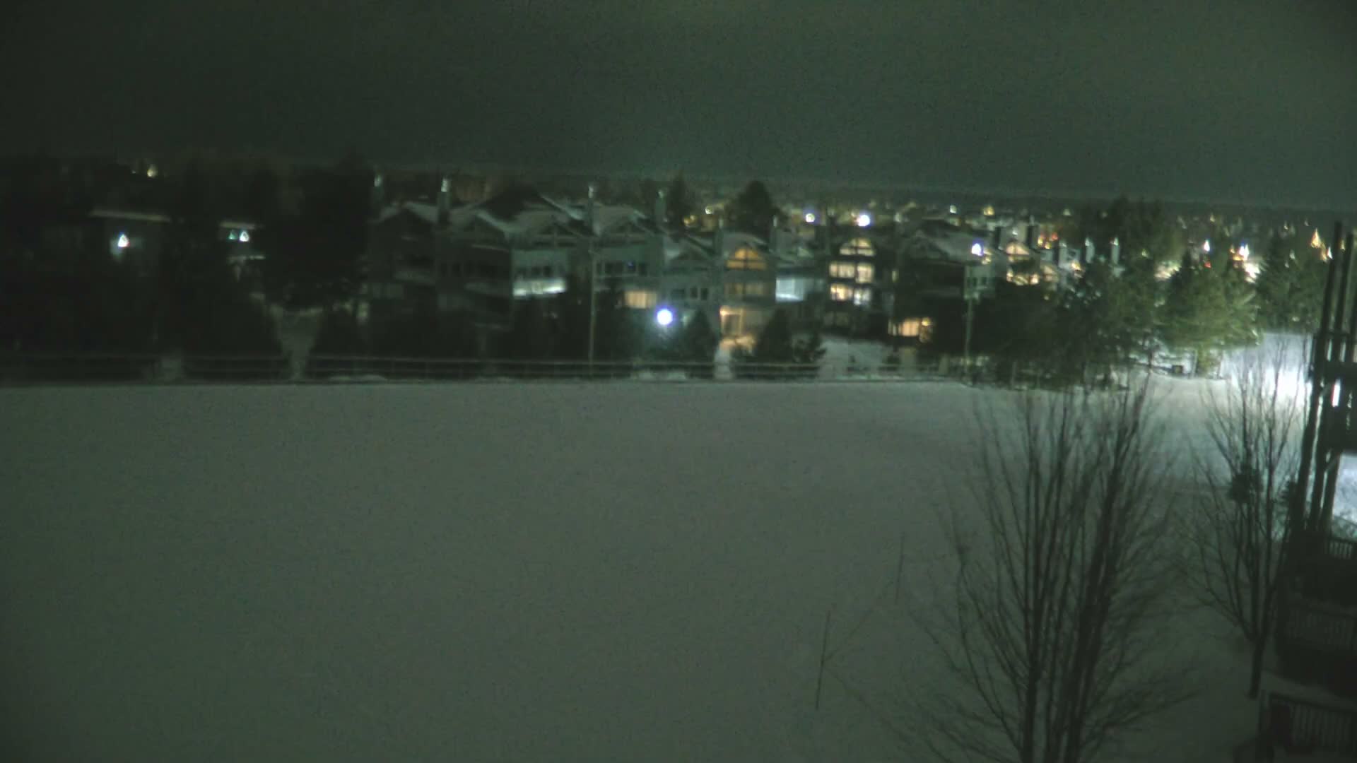 Blue Mountain Village Hotel Area & Collingwood City Skyline Live Cam - Collingwood, Blue Mountains, Simcoe, Ontario, Canada