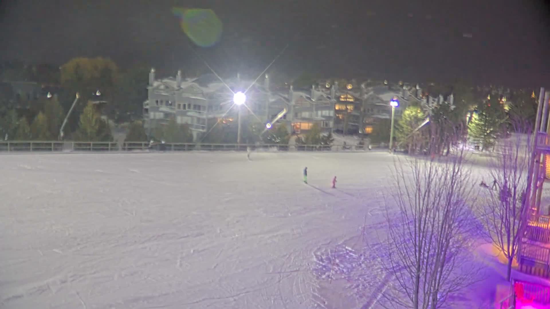 Blue Mountain Village Hotel Area & Collingwood City Skyline Live Cam - Collingwood, Blue Mountains, Simcoe, Ontario, Canada