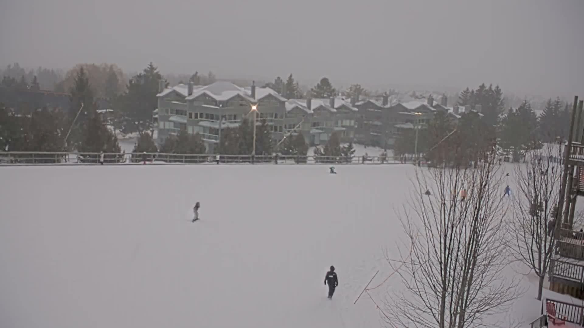 Blue Mountain Village Hotel Area & Collingwood City Skyline Live Cam - Collingwood, Blue Mountains, Simcoe, Ontario, Canada