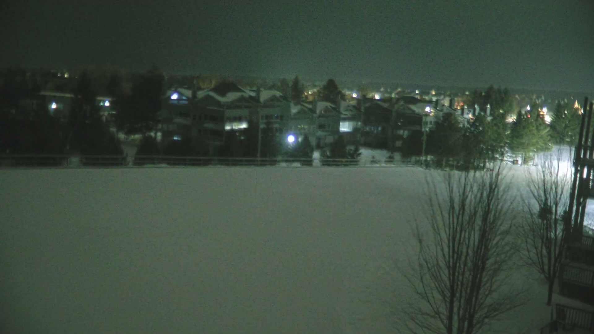 Blue Mountain Village Hotel Area & Collingwood City Skyline Live Cam - Collingwood, Blue Mountains, Simcoe, Ontario, Canada