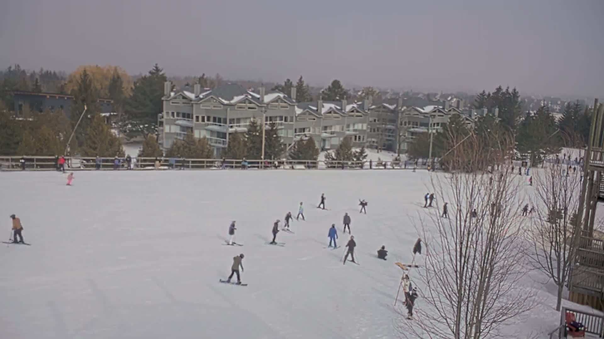 Blue Mountain Village Hotel Area & Collingwood City Skyline Live Cam - Collingwood, Blue Mountains, Simcoe, Ontario, Canada