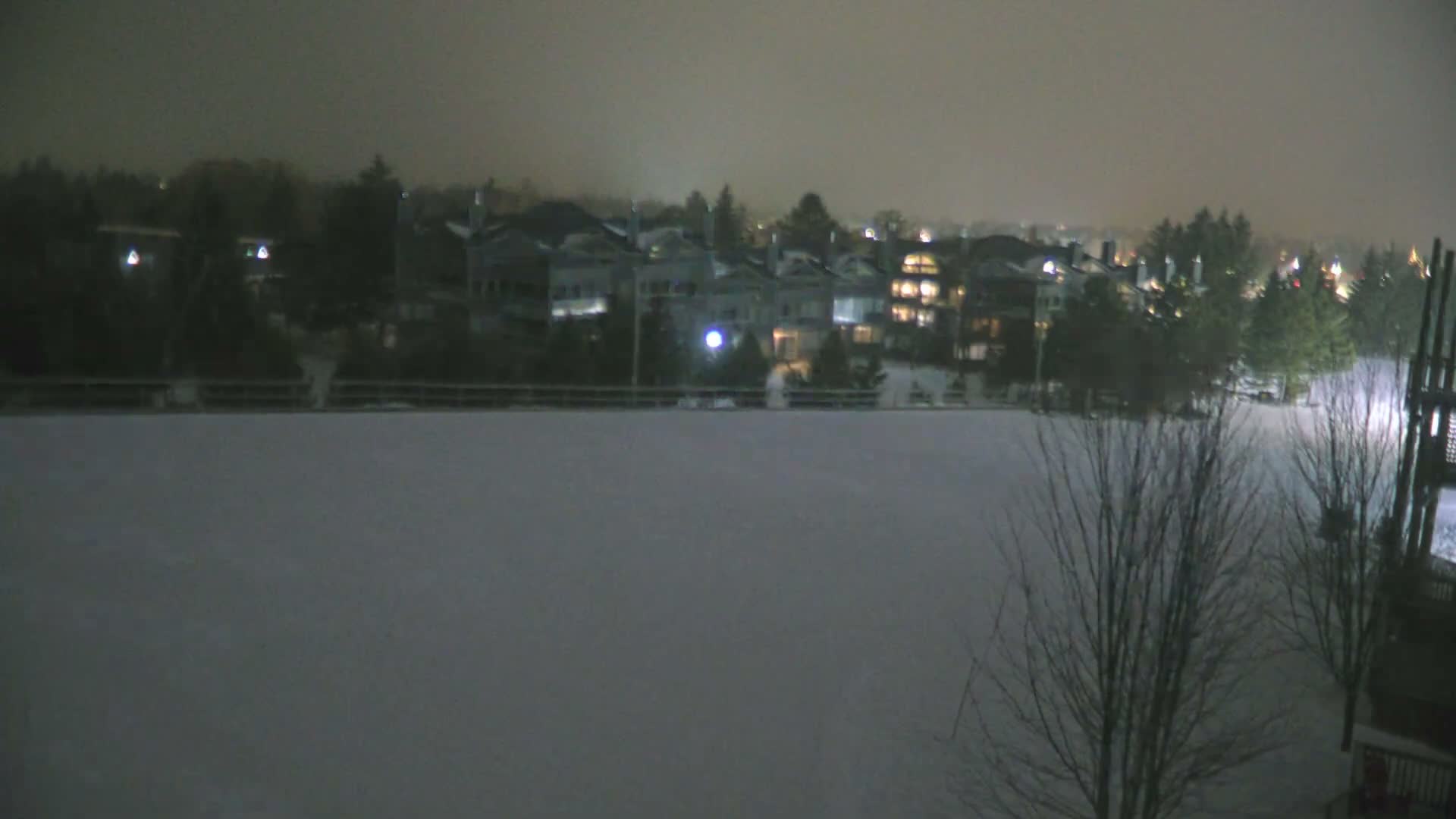 Blue Mountain Village Hotel Area & Collingwood City Skyline Live Cam - Collingwood, Blue Mountains, Simcoe, Ontario, Canada