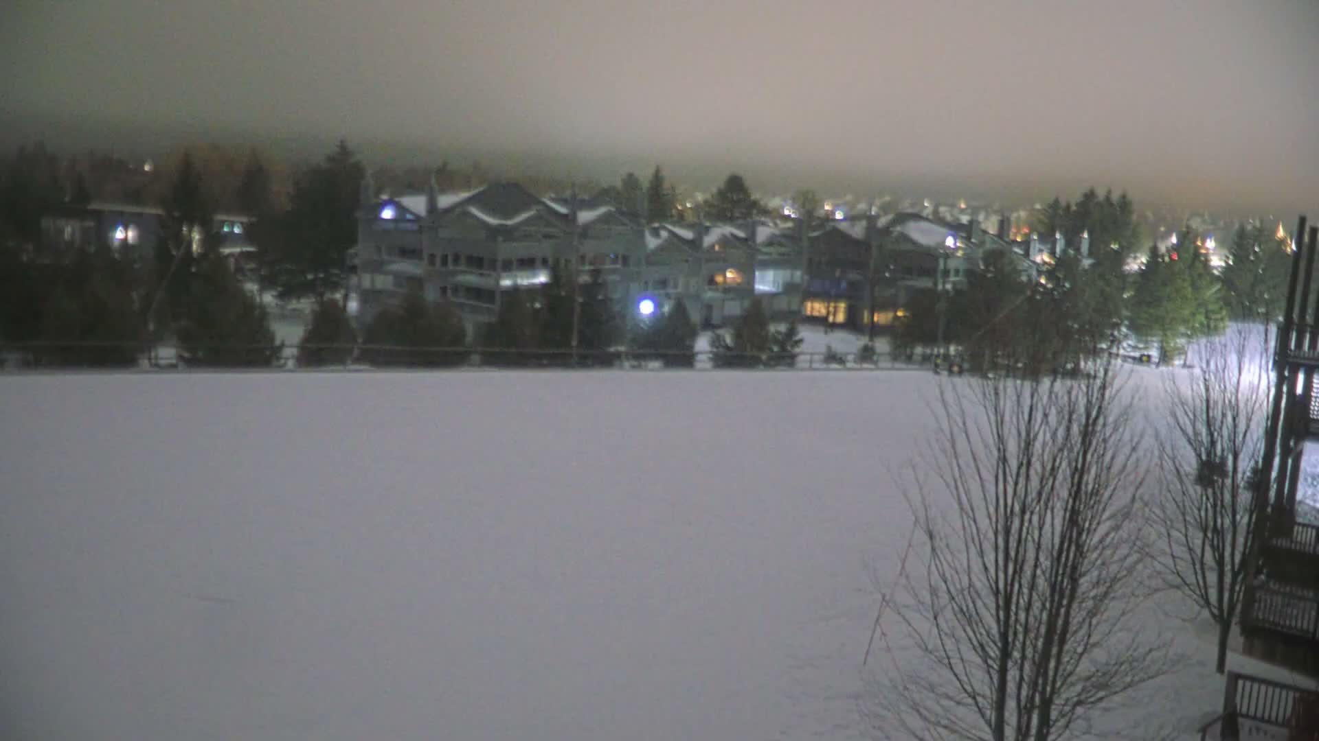 Blue Mountain Village Hotel Area & Collingwood City Skyline Live Cam - Collingwood, Blue Mountains, Simcoe, Ontario, Canada