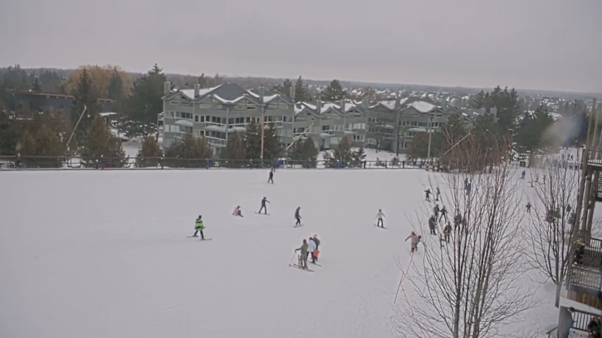 Blue Mountain Village Hotel Area & Collingwood City Skyline Live Cam - Collingwood, Blue Mountains, Simcoe, Ontario, Canada