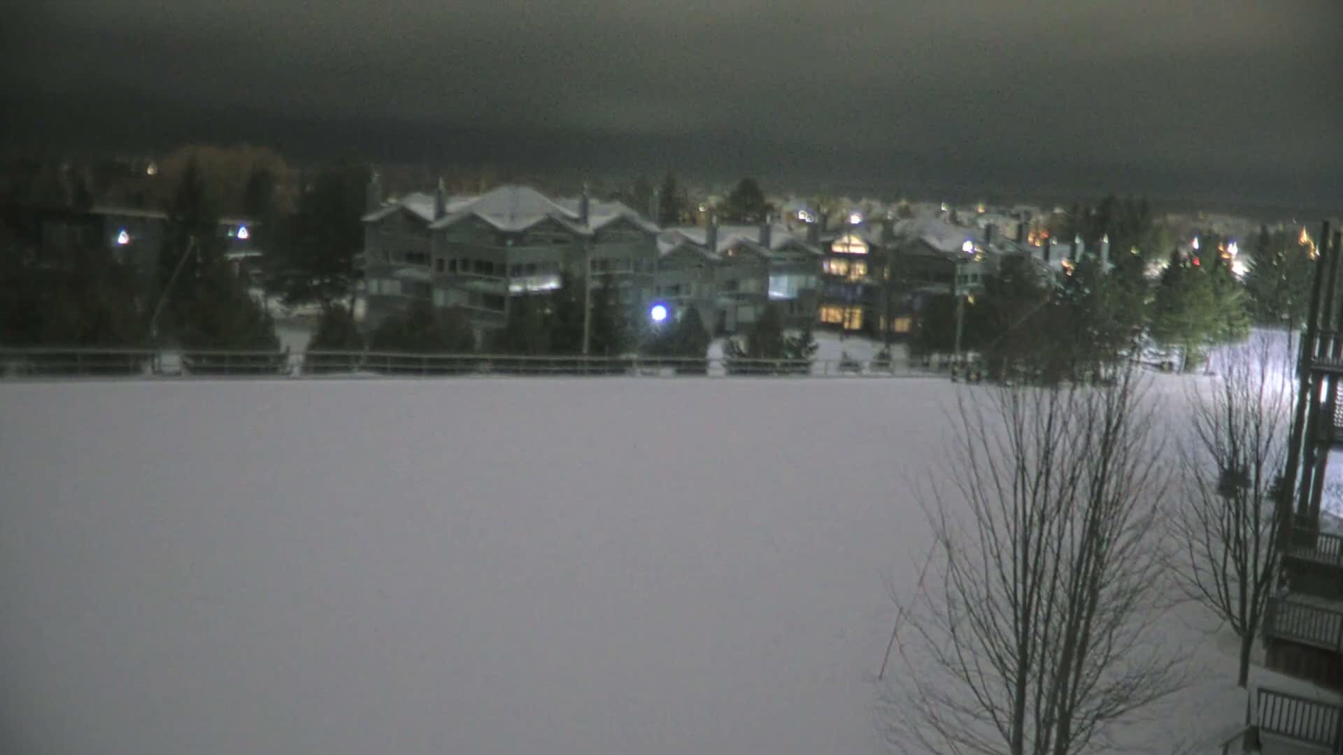 Blue Mountain Village Hotel Area & Collingwood City Skyline Live Cam - Collingwood, Blue Mountains, Simcoe, Ontario, Canada