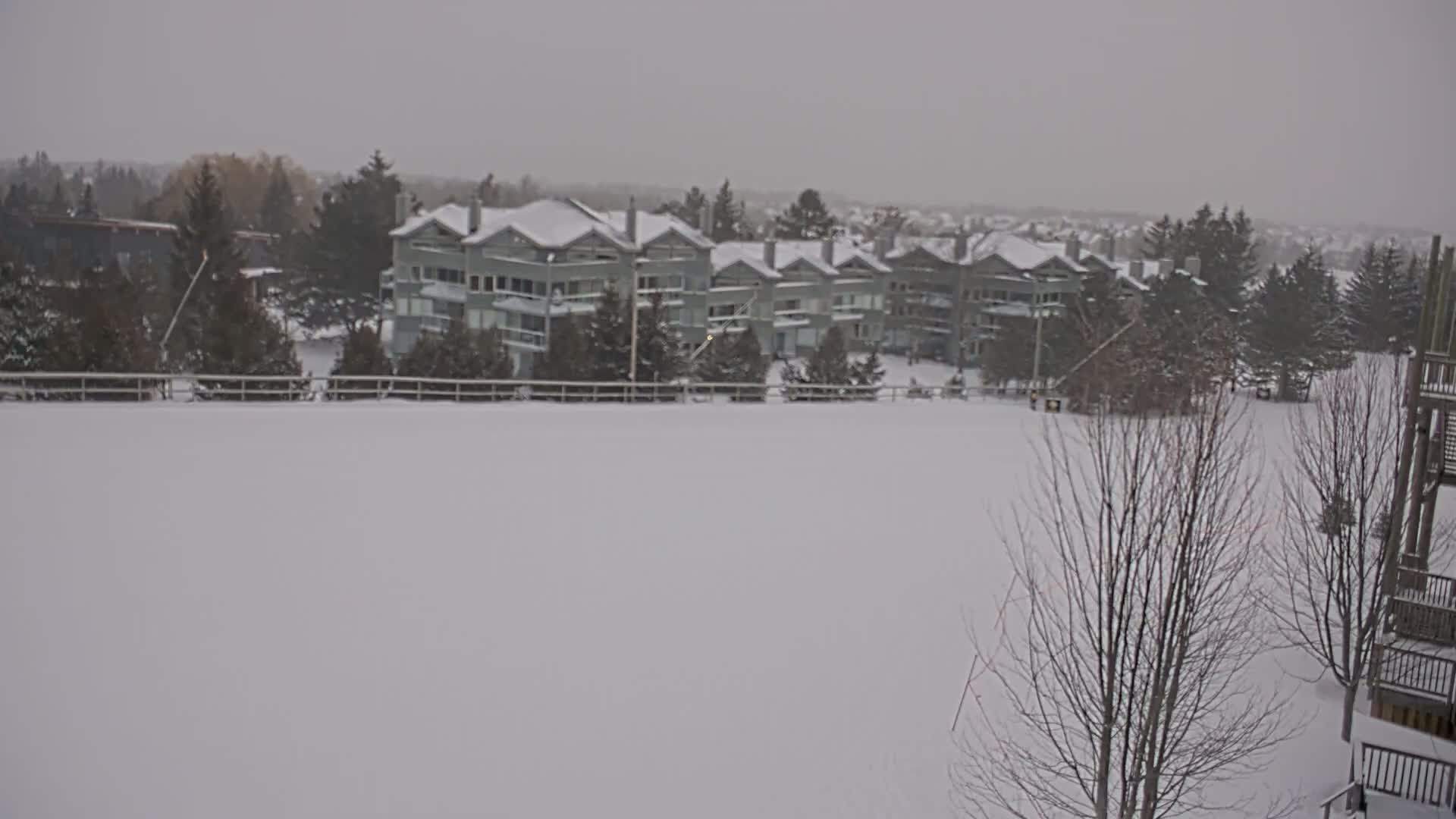Blue Mountain Village Hotel Area & Collingwood City Skyline Live Cam - Collingwood, Blue Mountains, Simcoe, Ontario, Canada