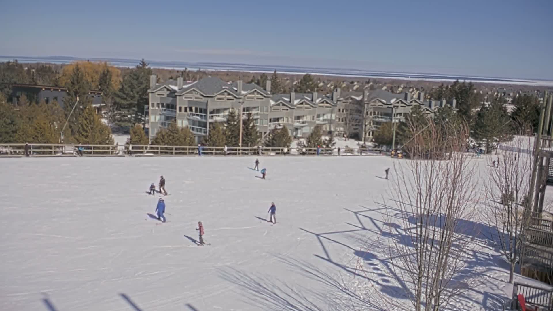 Blue Mountain Village Hotel Area & Collingwood City Skyline Live Cam - Collingwood, Blue Mountains, Simcoe, Ontario, Canada