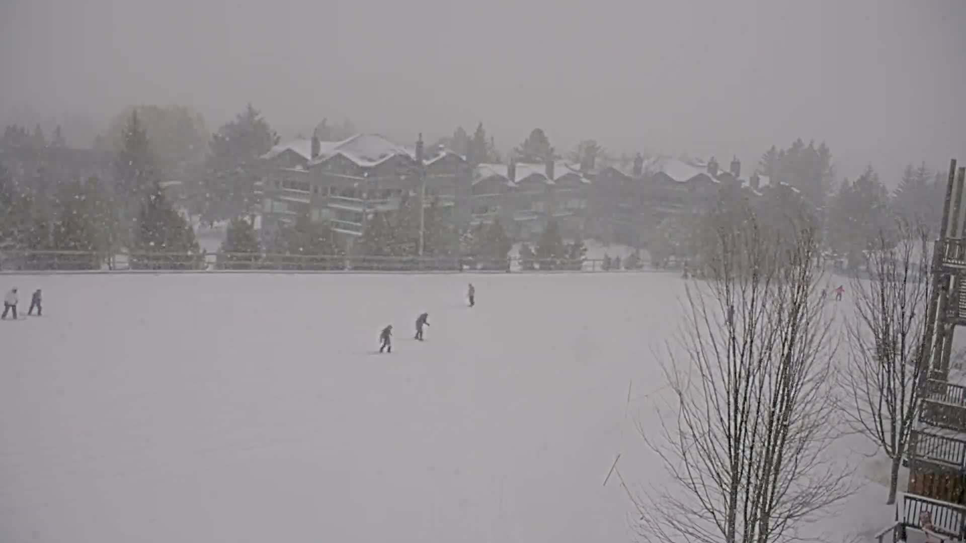 Blue Mountain Village Hotel Area & Collingwood City Skyline Live Cam - Collingwood, Blue Mountains, Simcoe, Ontario, Canada