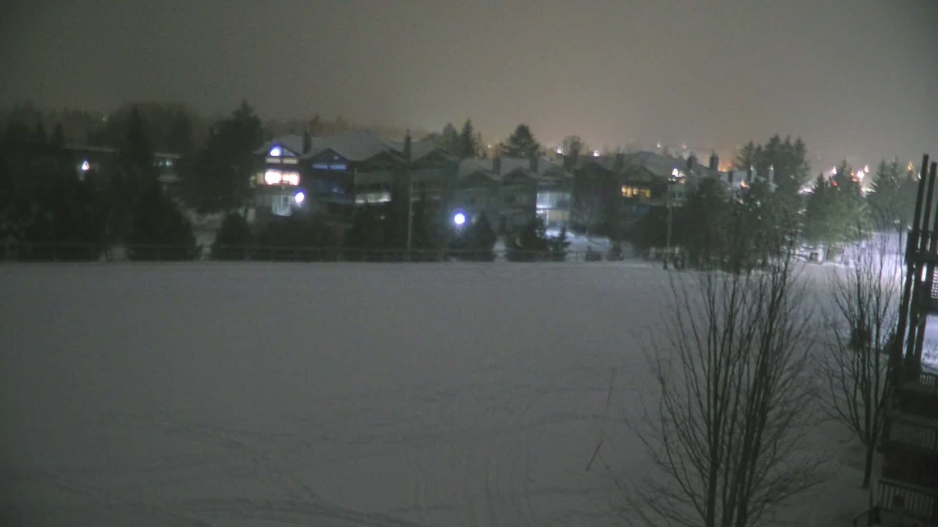 Blue Mountain Village Hotel Area & Collingwood City Skyline Live Cam - Collingwood, Blue Mountains, Simcoe, Ontario, Canada