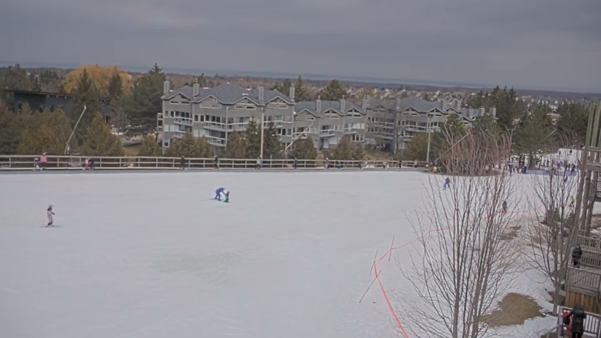 Blue Mountain Village Hotel Area & Collingwood City Skyline Live Cam - Collingwood, Blue Mountains, Simcoe, Ontario, Canada