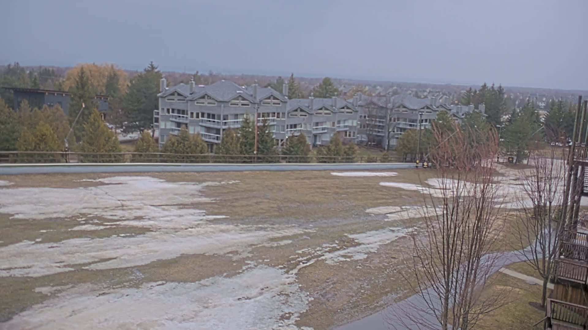 Blue Mountain Village Hotel Area & Collingwood City Skyline Live Cam - Collingwood, Blue Mountains, Simcoe, Ontario, Canada