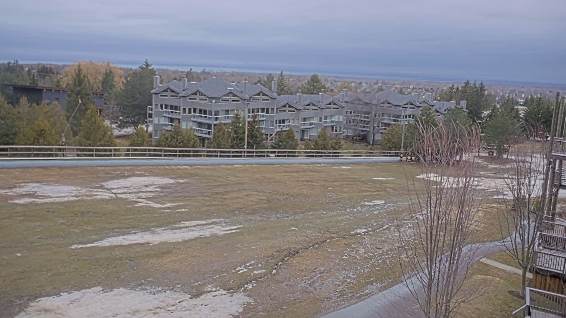 Blue Mountain Village Hotel Area & Collingwood City Skyline Live Cam - Collingwood, Blue Mountains, Simcoe, Ontario, Canada