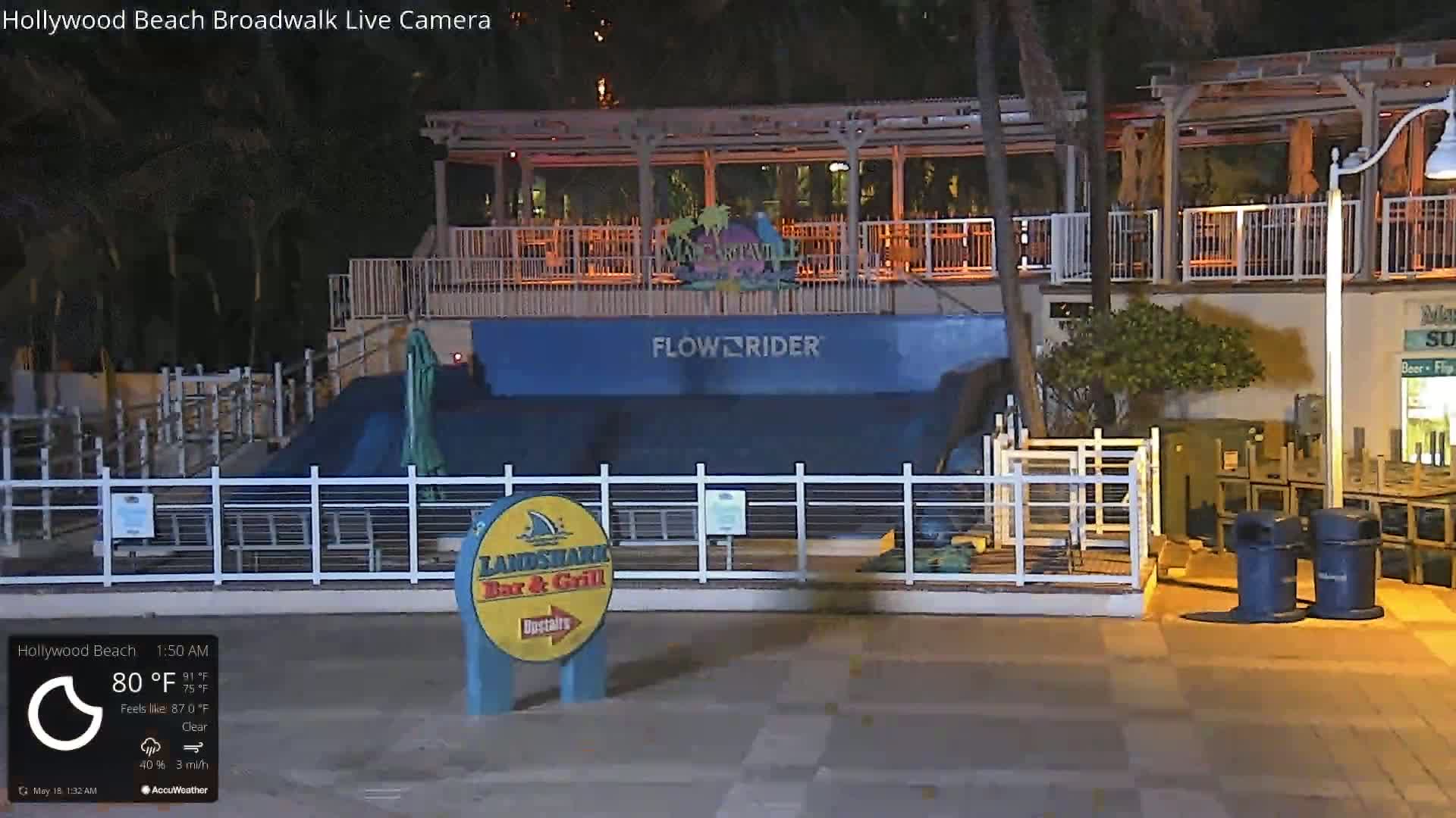 Hollywood Beach / Broadwalk & Atlantic Live Cam - Holywood, Broward, Florida, USA