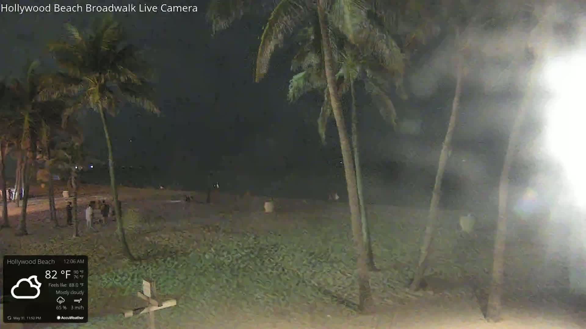 Hollywood Beach / Broadwalk & Atlantic Live Cam - Holywood, Broward, Florida, USA