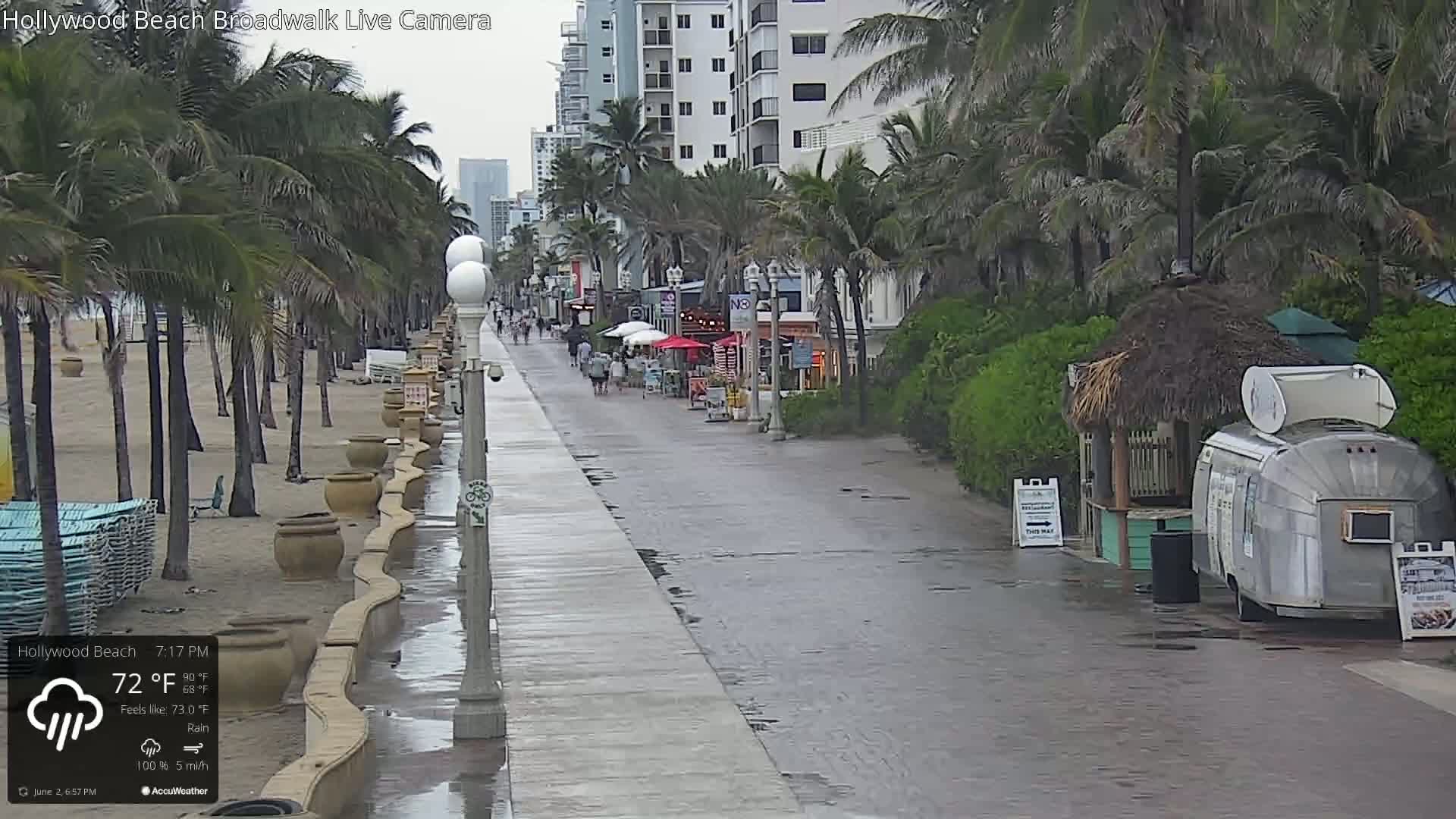 Hollywood Beach / Broadwalk & Atlantic Live Cam - Holywood, Broward, Florida, USA