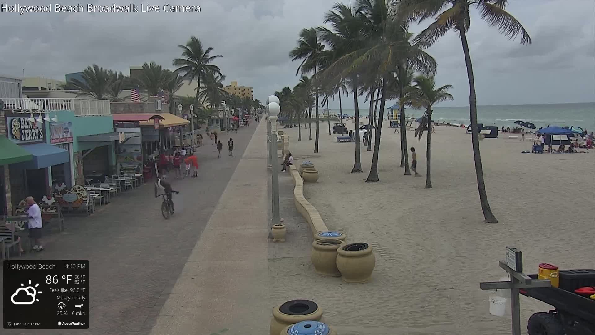 Hollywood Beach / Broadwalk & Atlantic Live Cam - Holywood, Broward, Florida, USA