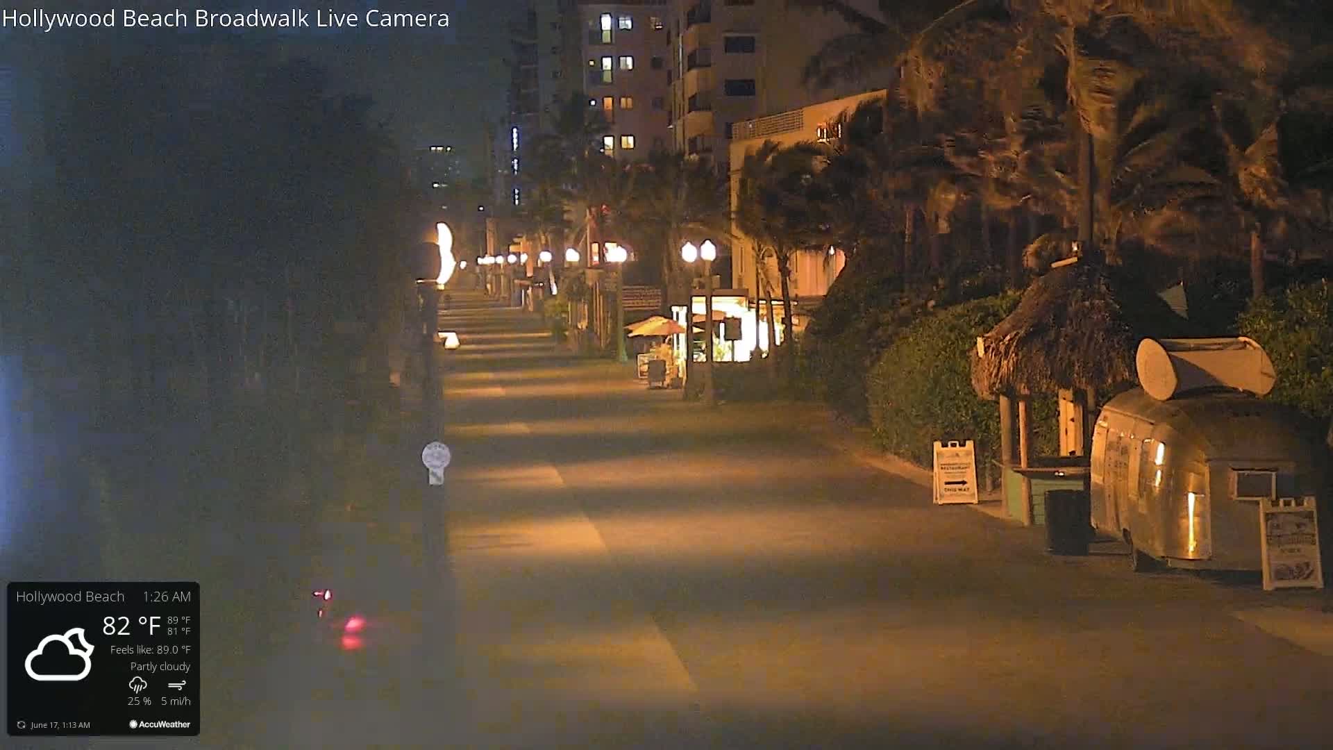 Hollywood Beach / Broadwalk & Atlantic Live Cam - Holywood, Broward, Florida, USA