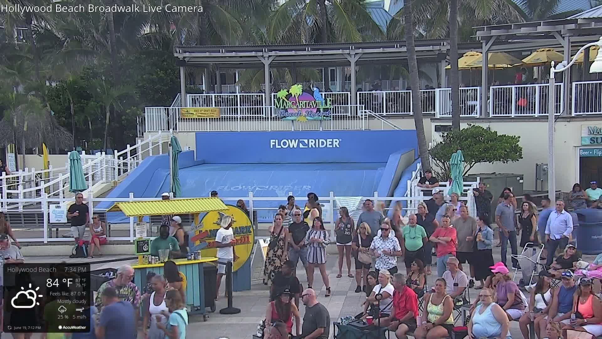 Hollywood Beach / Broadwalk & Atlantic Live Cam - Holywood, Broward, Florida, USA