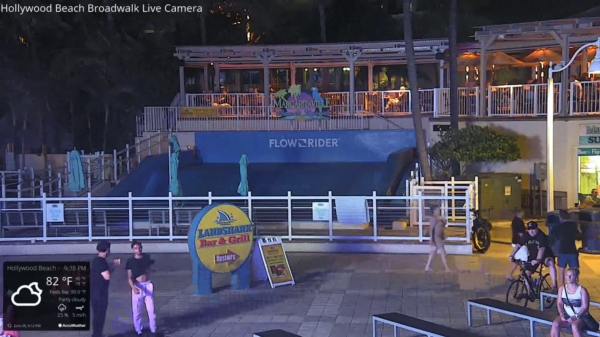 Hollywood Beach / Broadwalk & Atlantic Live Cam - Holywood, Broward, Florida, USA
