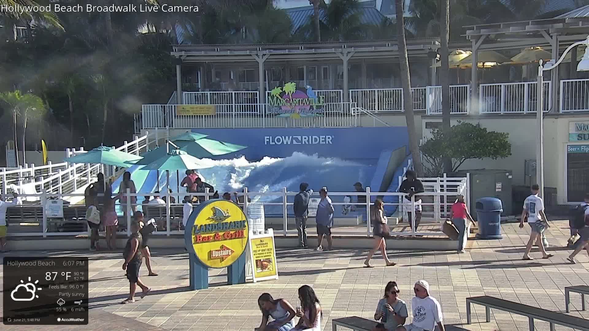 Hollywood Beach / Broadwalk & Atlantic Live Cam - Holywood, Broward, Florida, USA