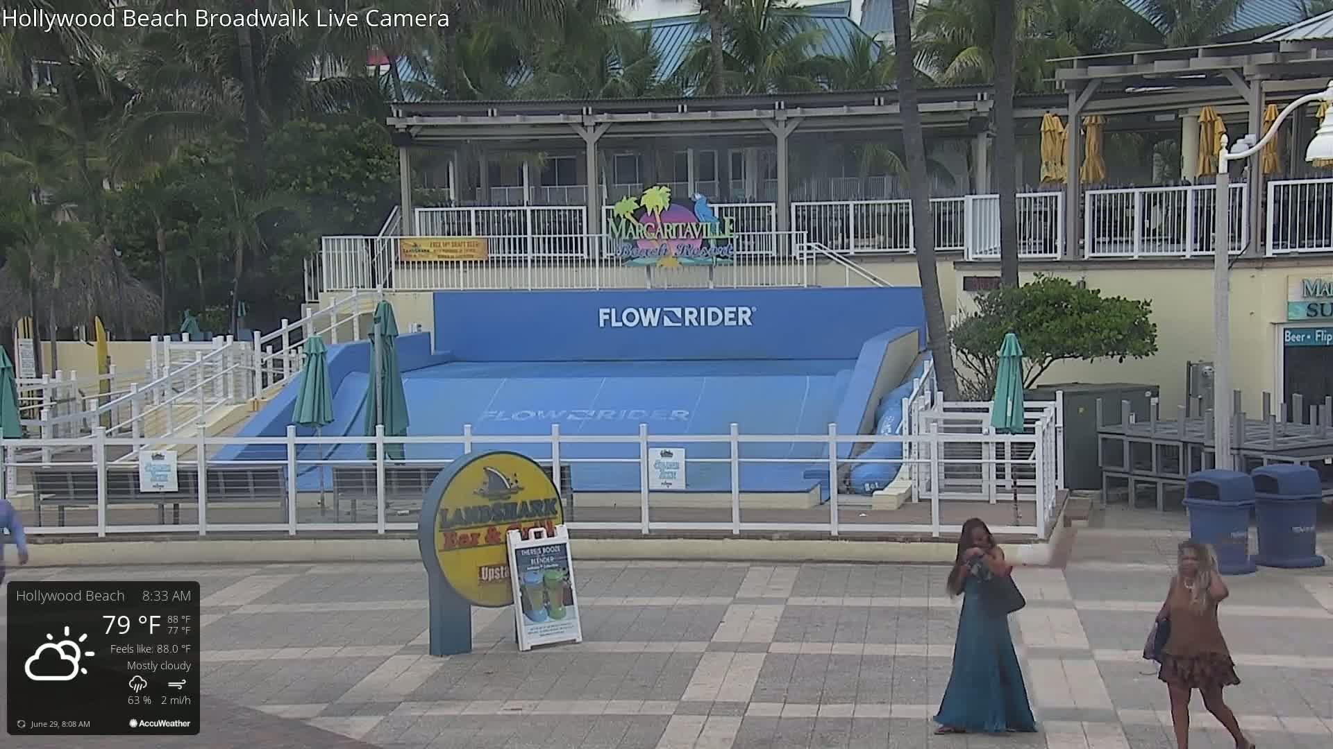 Hollywood Beach / Broadwalk & Atlantic Live Cam - Holywood, Broward, Florida, USA