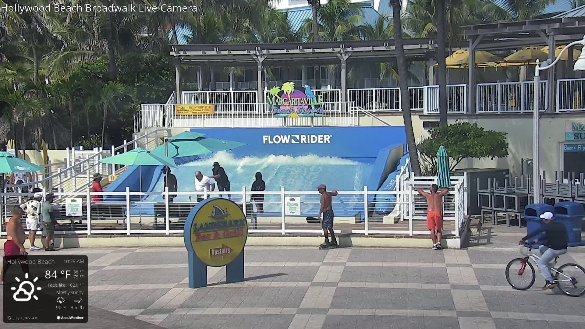 Hollywood Beach / Broadwalk & Atlantic Live Cam - Holywood, Broward, Florida, USA