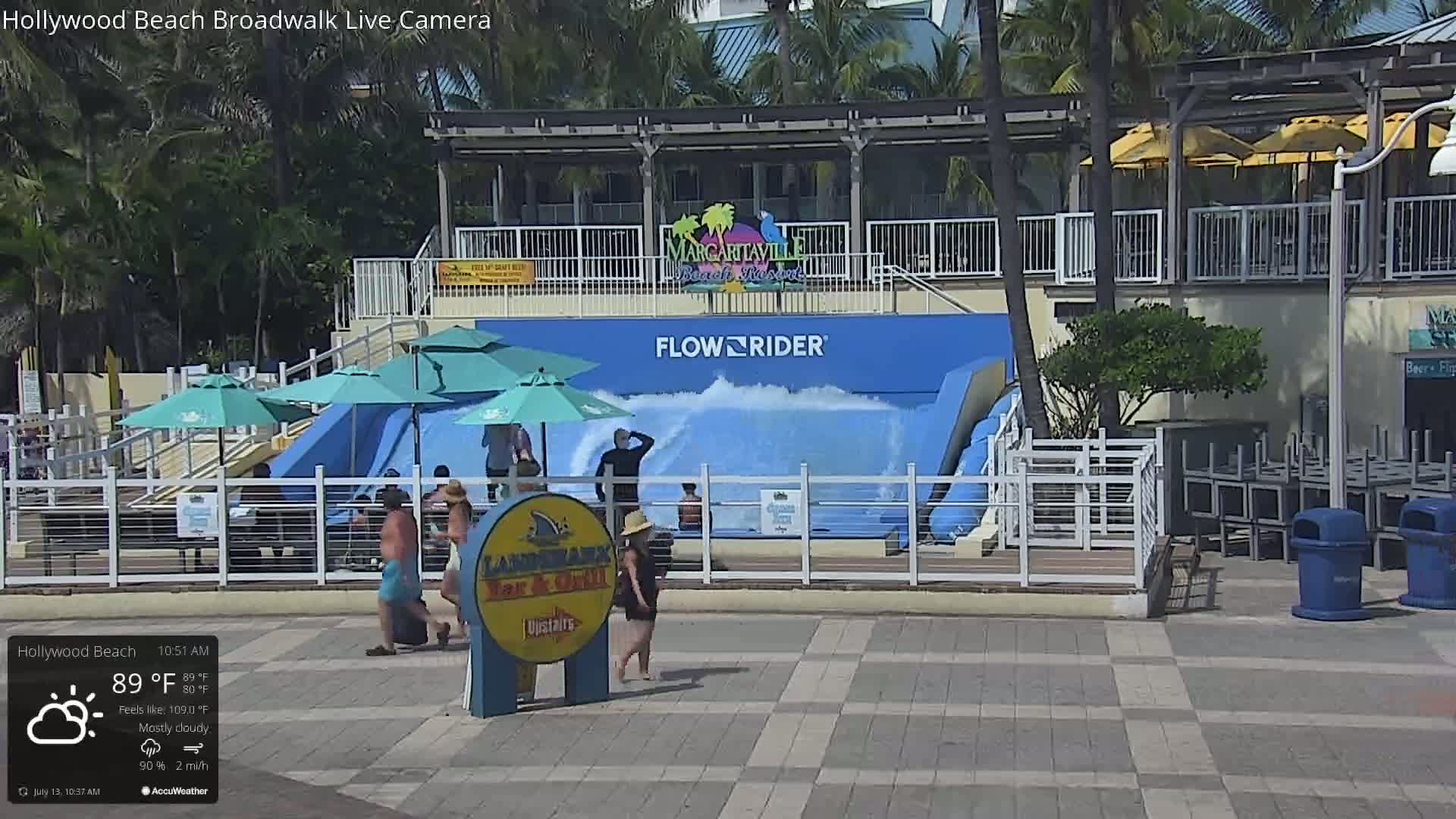 Hollywood Beach / Broadwalk & Atlantic Live Cam - Holywood, Broward, Florida, USA