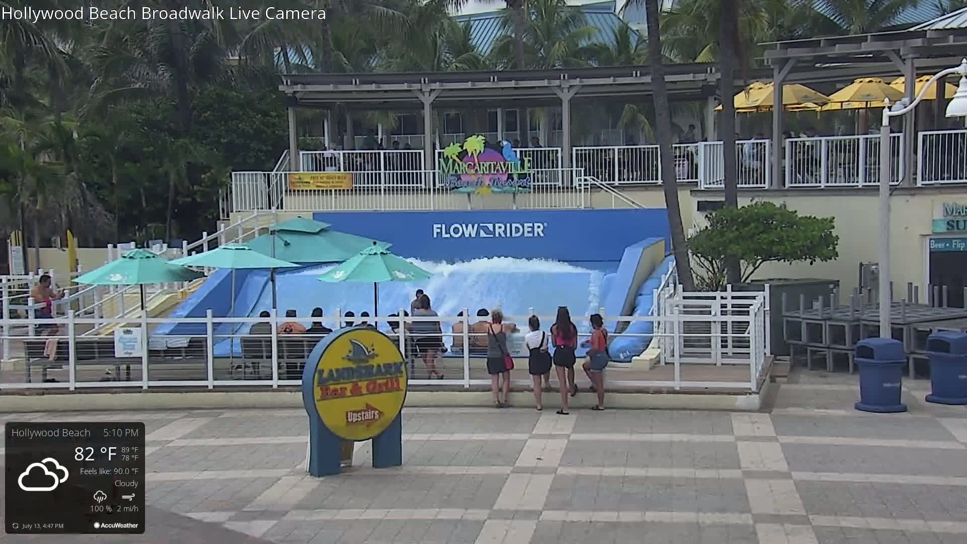 Hollywood Beach / Broadwalk & Atlantic Live Cam - Holywood, Broward, Florida, USA