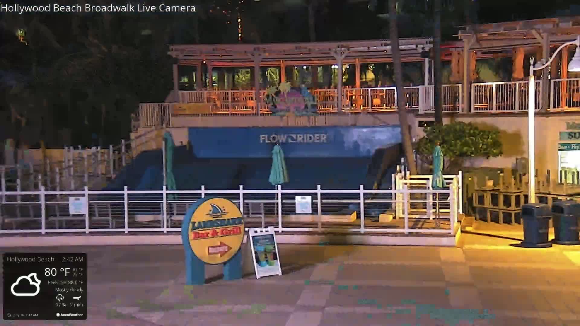 Hollywood Beach / Broadwalk & Atlantic Live Cam - Holywood, Broward, Florida, USA