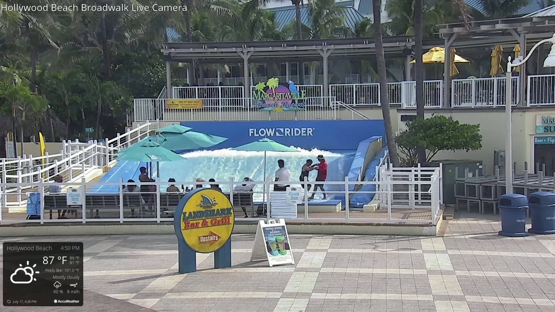 Hollywood Beach / Broadwalk & Atlantic Live Cam - Holywood, Broward, Florida, USA