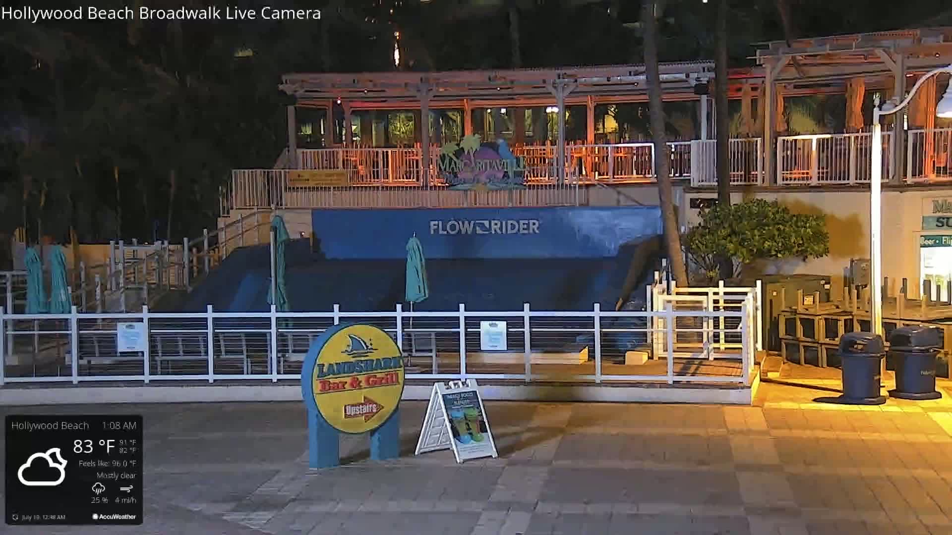 Hollywood Beach / Broadwalk & Atlantic Live Cam - Holywood, Broward, Florida, USA