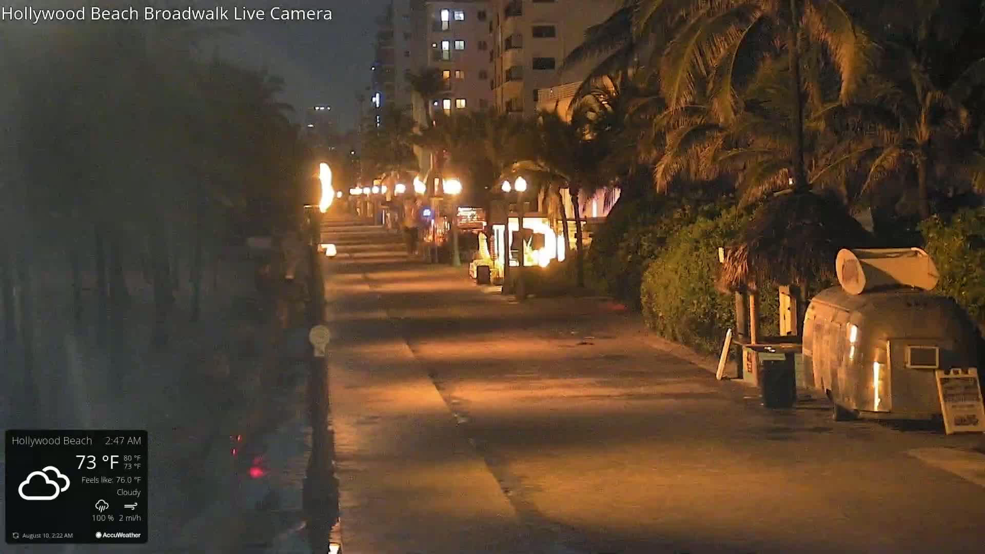 Hollywood Beach / Broadwalk & Atlantic Live Cam - Holywood, Broward, Florida, USA