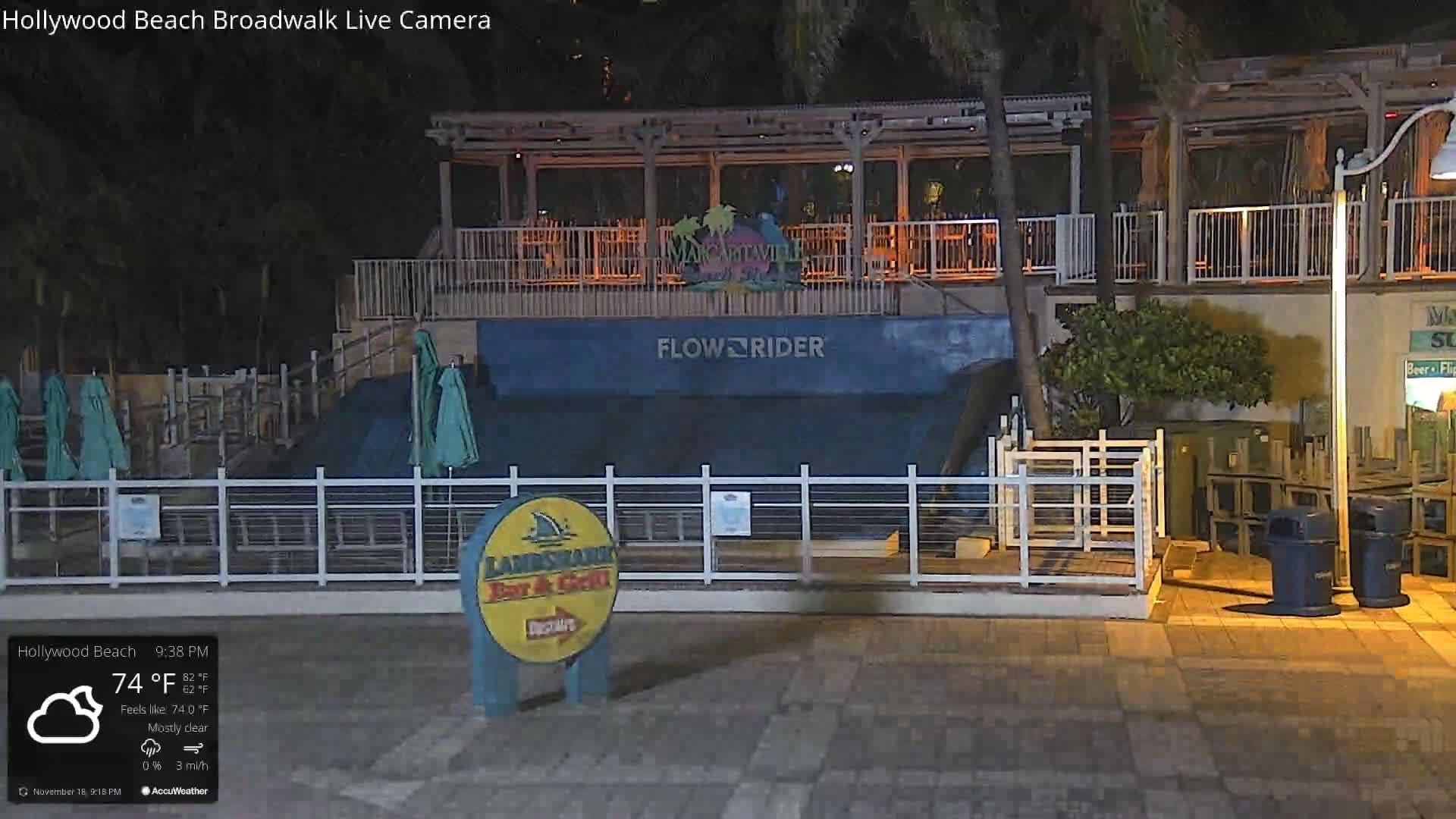 Hollywood Beach / Broadwalk & Atlantic Live Cam - Holywood, Broward, Florida, USA