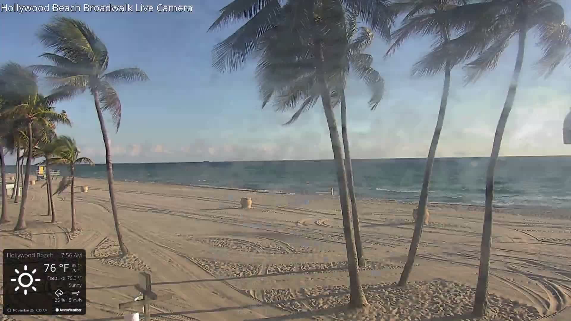 Hollywood Beach / Broadwalk & Atlantic Live Cam - Holywood, Broward, Florida, USA