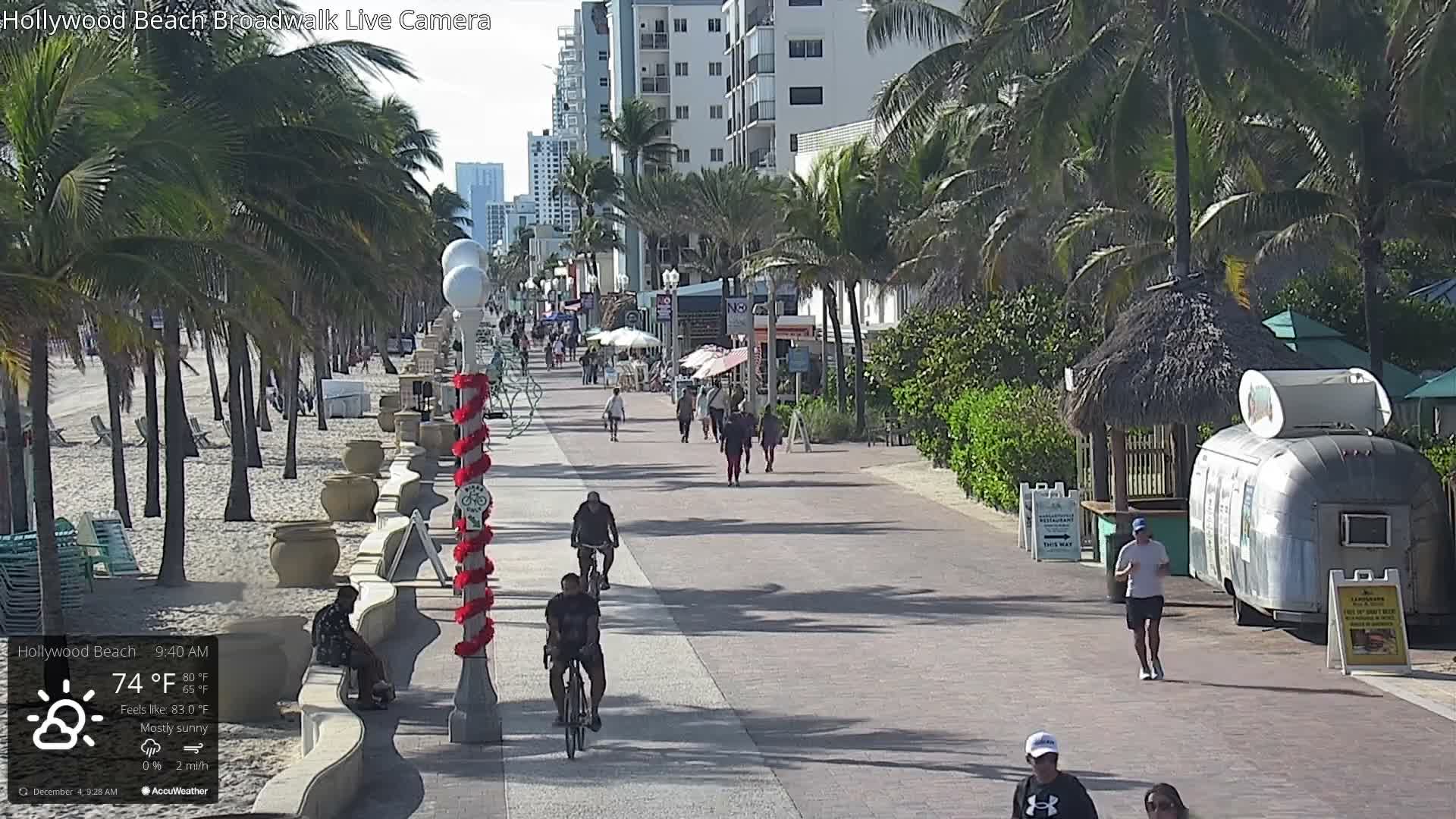 Hollywood Beach / Broadwalk & Atlantic Live Cam - Holywood, Broward, Florida, USA