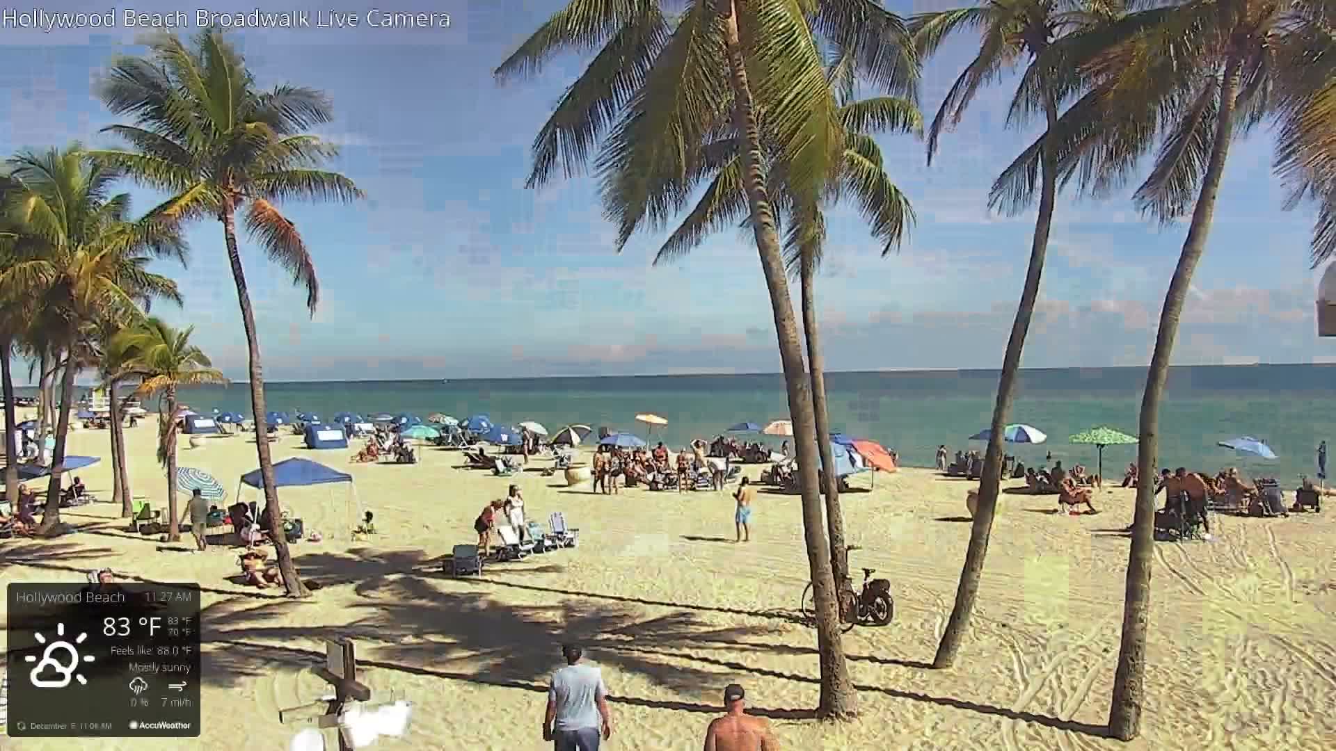 Hollywood Beach / Broadwalk & Atlantic Live Cam - Holywood, Broward, Florida, USA