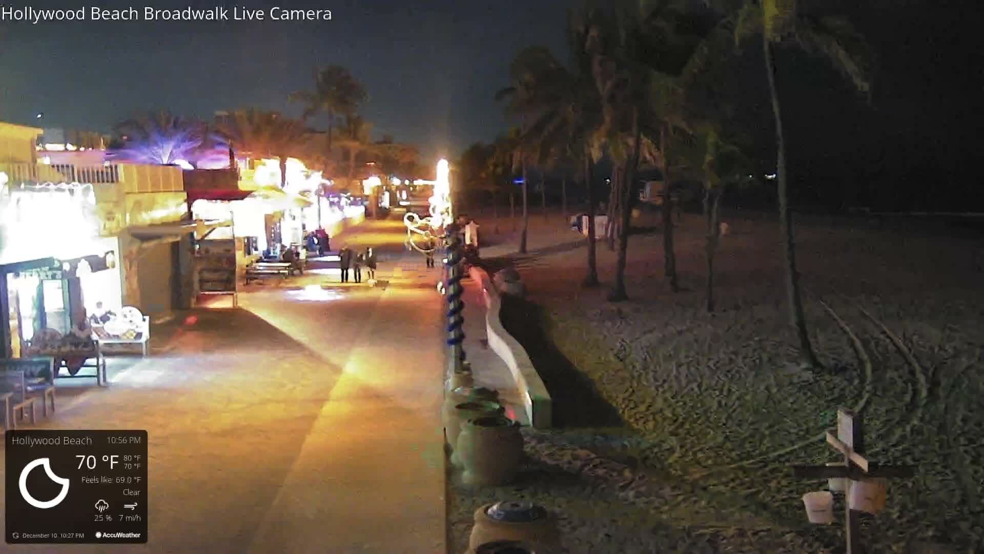 Hollywood Beach / Broadwalk & Atlantic Live Cam - Holywood, Broward, Florida, USA