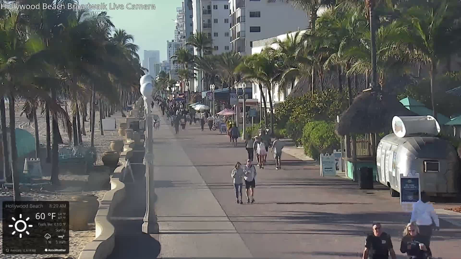 Hollywood Beach / Broadwalk & Atlantic Live Cam - Holywood, Broward, Florida, USA